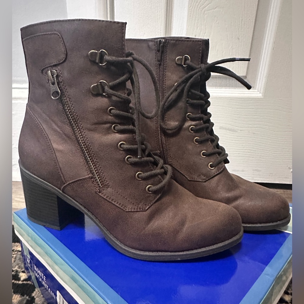 White Mountain Dorian Heeled Boots brown US 9.5